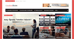 Desktop Screenshot of gundembizim.com